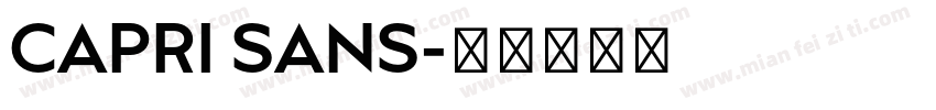 CAPRI SANS字体转换